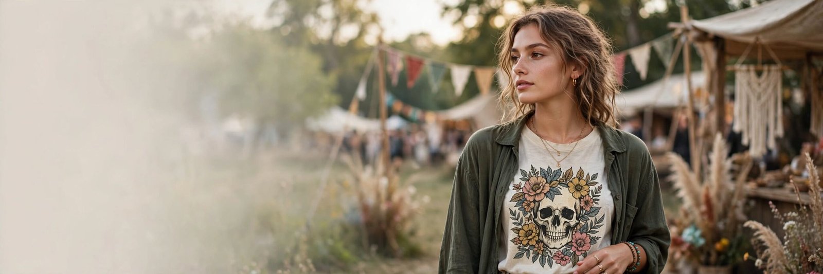 boho festival banner