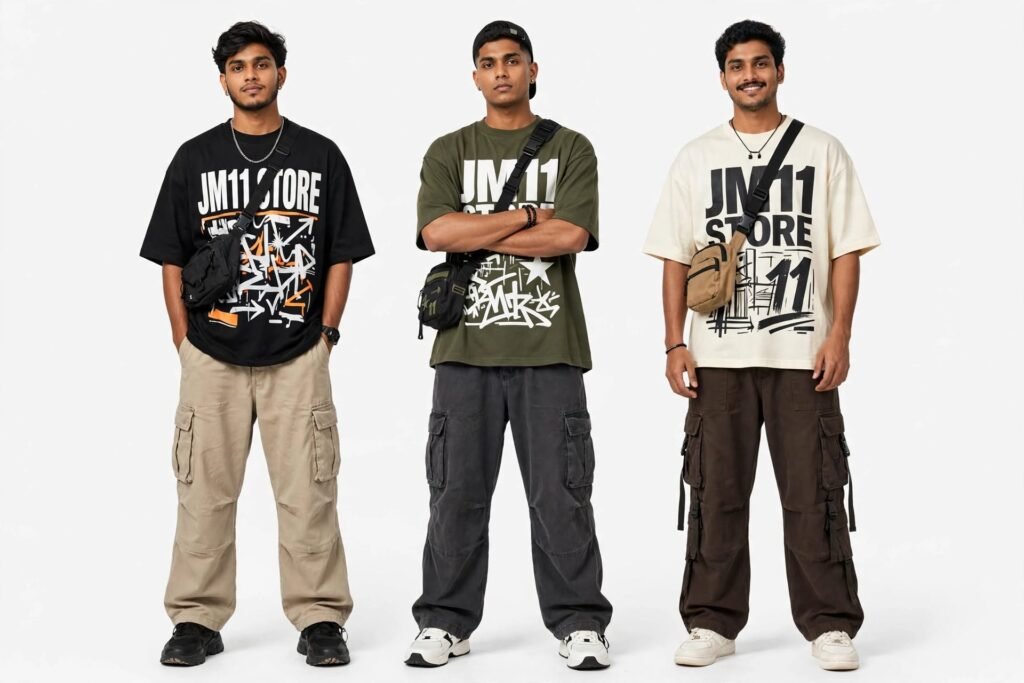 three men streetwear
